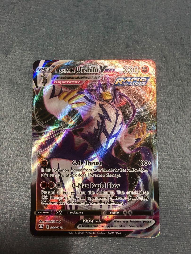 Pokemon Card Rapid strike Urshifu Vmax, Hobbies & Toys, Toys & Games on  Carousell