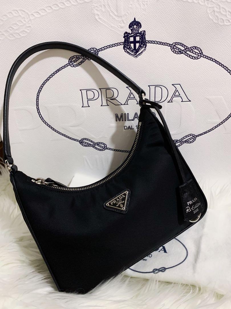 Prada Hobo Re-edition 2005, Luxury, Bags & Wallets on Carousell