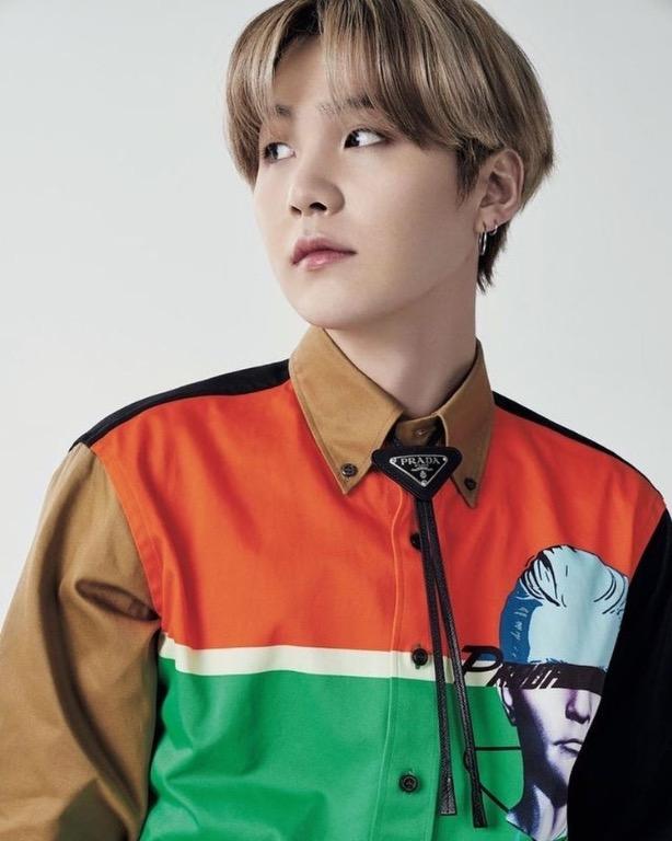 Prada Necktie (Preorder) (Category: Luxury Accessories) located in Malabon City. Submitted by designerarchives.ph (Listing ID 1081253778, Image 3). Description: Colors: White, Black, Brown Worn by BTS in Vogue! 🤍 Downpayment required to order Buyer will shoulder the shipping 1-2 weeks ETA .