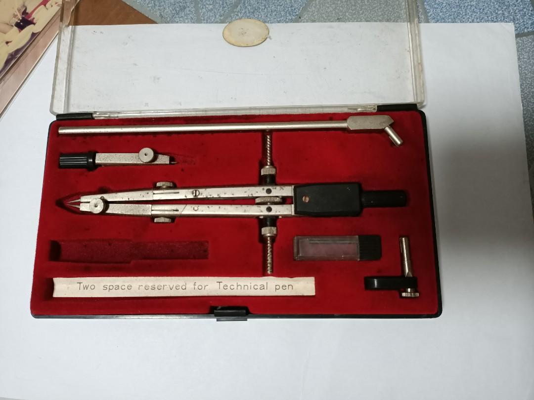 Precision Engineering Compass (Category: Home Improvement Tools & Accessories) located in Singapore. Submitted by yl_ling10 (Listing ID 1081306508, Image 3). Description: ( picture no. 1 to 5 ) Unique and Special for drawings ** • K505 Precision Compass Set 5's guidelines Compass, extension Technical pen holder, pointer guide, pencil lead container. - @ $ 2.00 *** SPECIAL OFFER - ** FREE ** * Buy one (1) Get one (1) Free * ** SELL YOU FOR FREE **