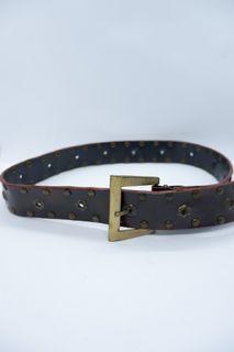 Preloved Faux Leather Studded Belt 90cm