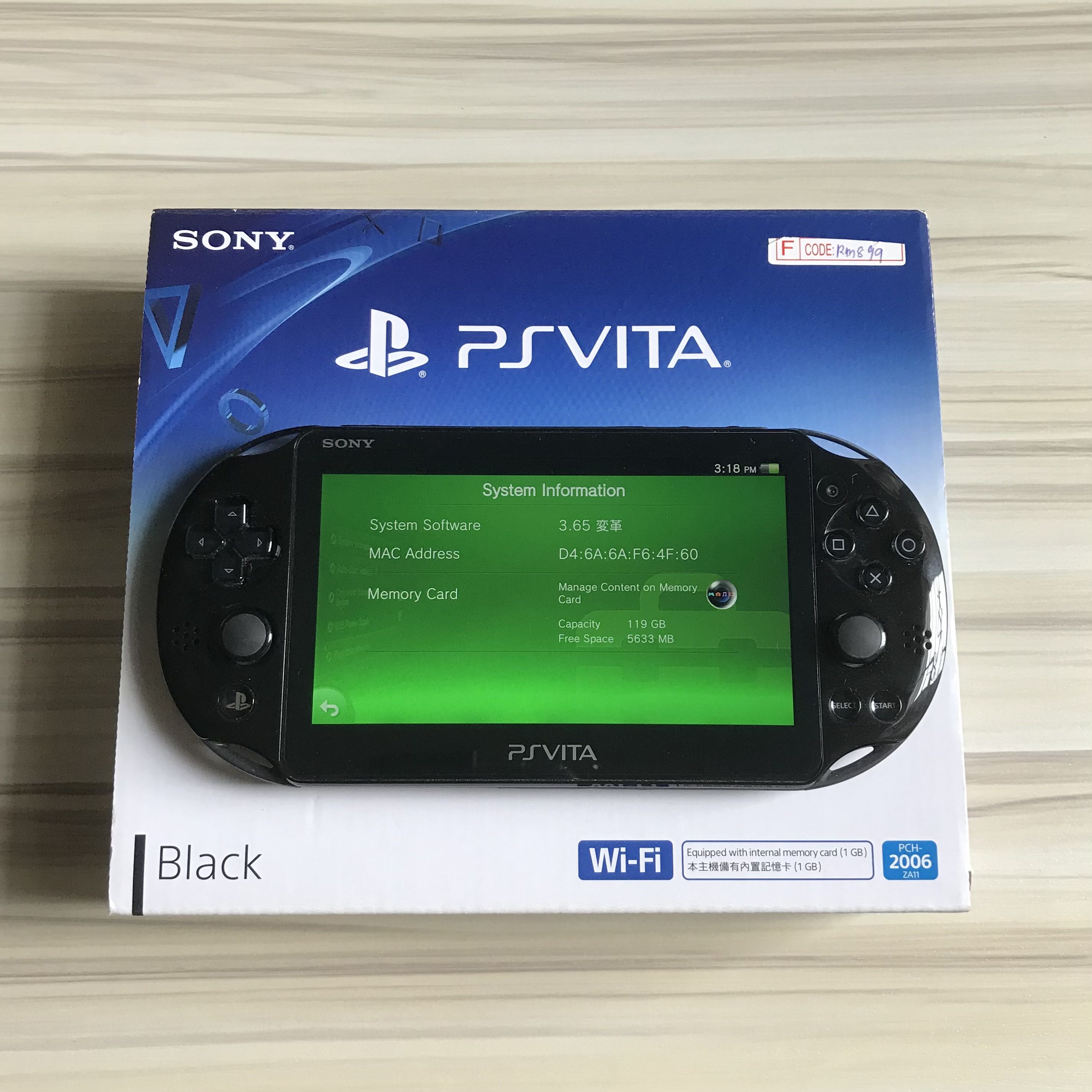 PS Vita 2K 128GB Henkaku Enso, Video Gaming, Video Game Consoles