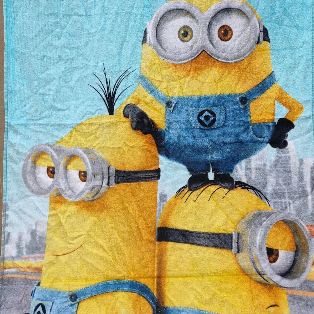 Ready Stock Minions Bath Towel Furniture Home Living Bedding Towels on Carousell