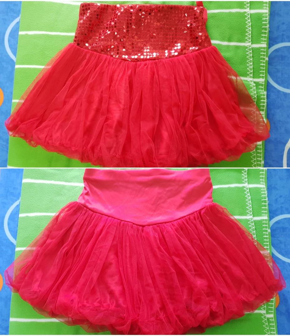 red kids tutu