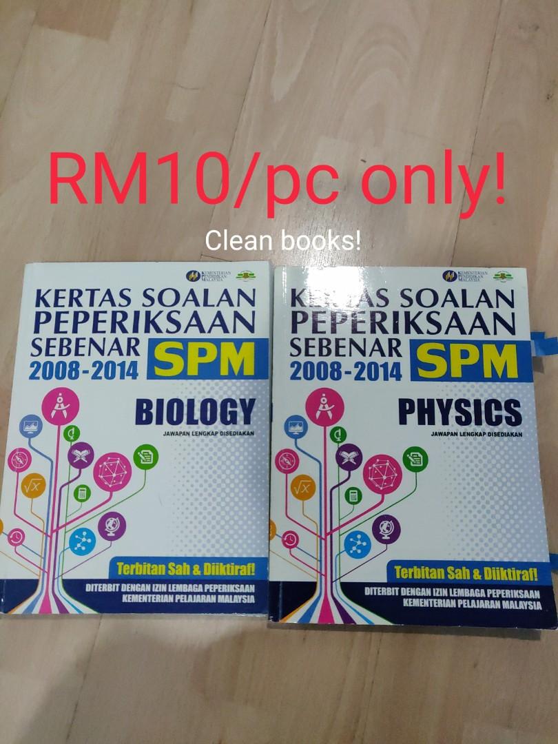 Spm Past Year Questions Biology Physics Books Stationery Books On Carousell