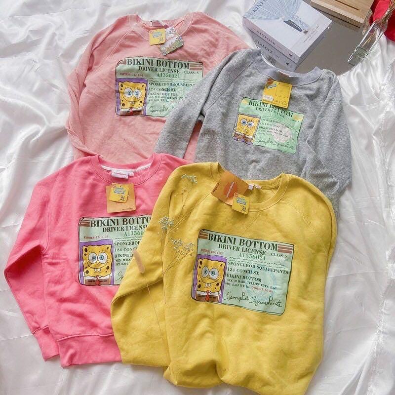 SPONGEBOB SWEATSHIRT SWEATER BIKINI BOTTOM pull bear bershka