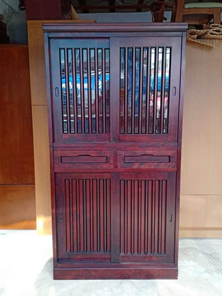 Storage Cabinet Solid Wood Furniture Home Living Furniture Shelves Cabinets Racks On Carousell