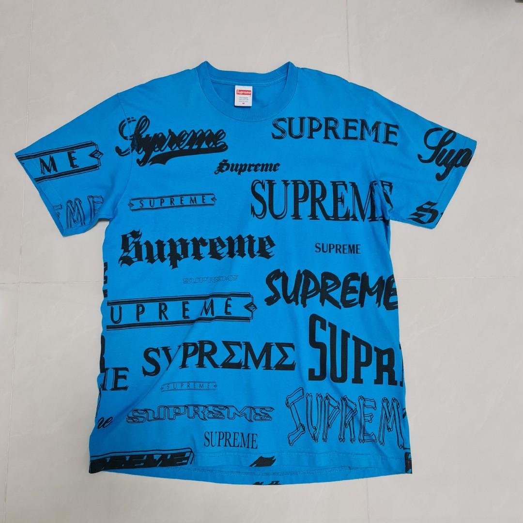 Multi logo tee supreme top