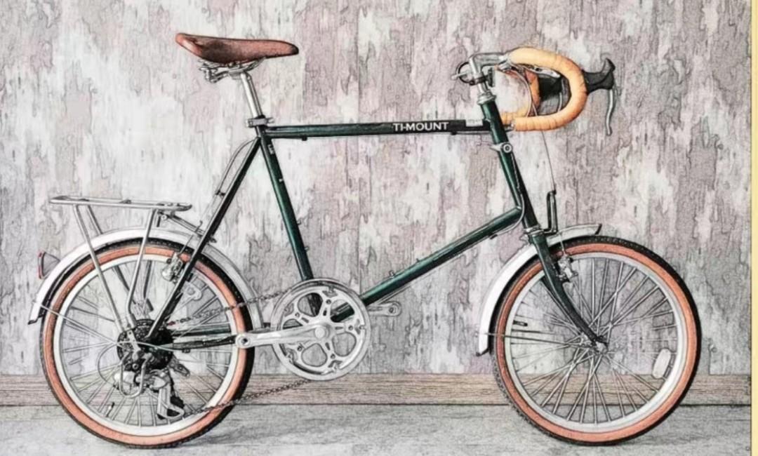Ti mount 20 inch mini velo road bike 6 speed