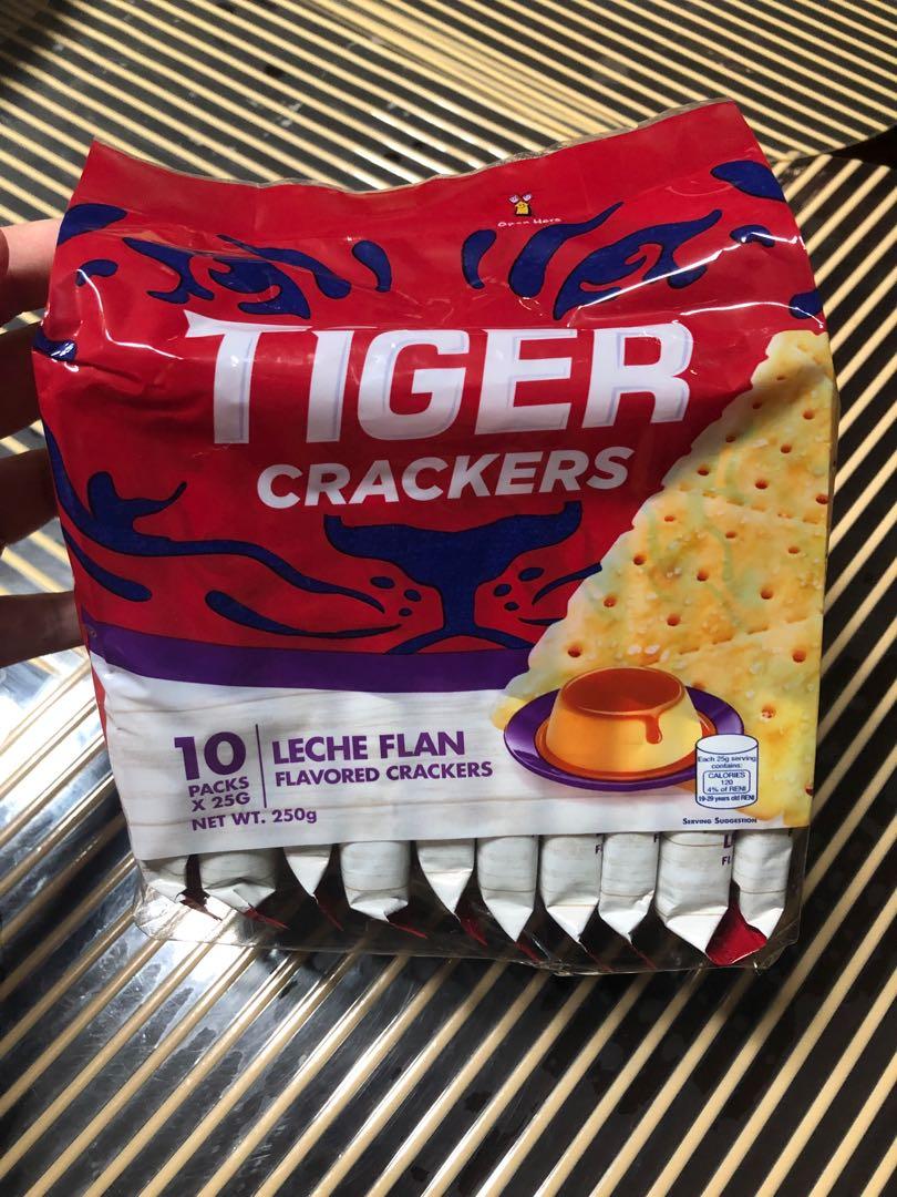 Tiger Crackers Leche Flan 10 packs, Food & Drinks, Other Food & Drinks