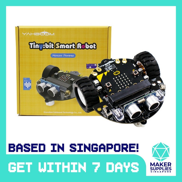 Tiny:bit Robot Car Kit for BBC micro:bit (Compatible with micro:bit V1 ...