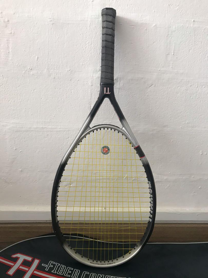 Titanium tennis racket, Sports, Sports & Games Equipment on Carousell