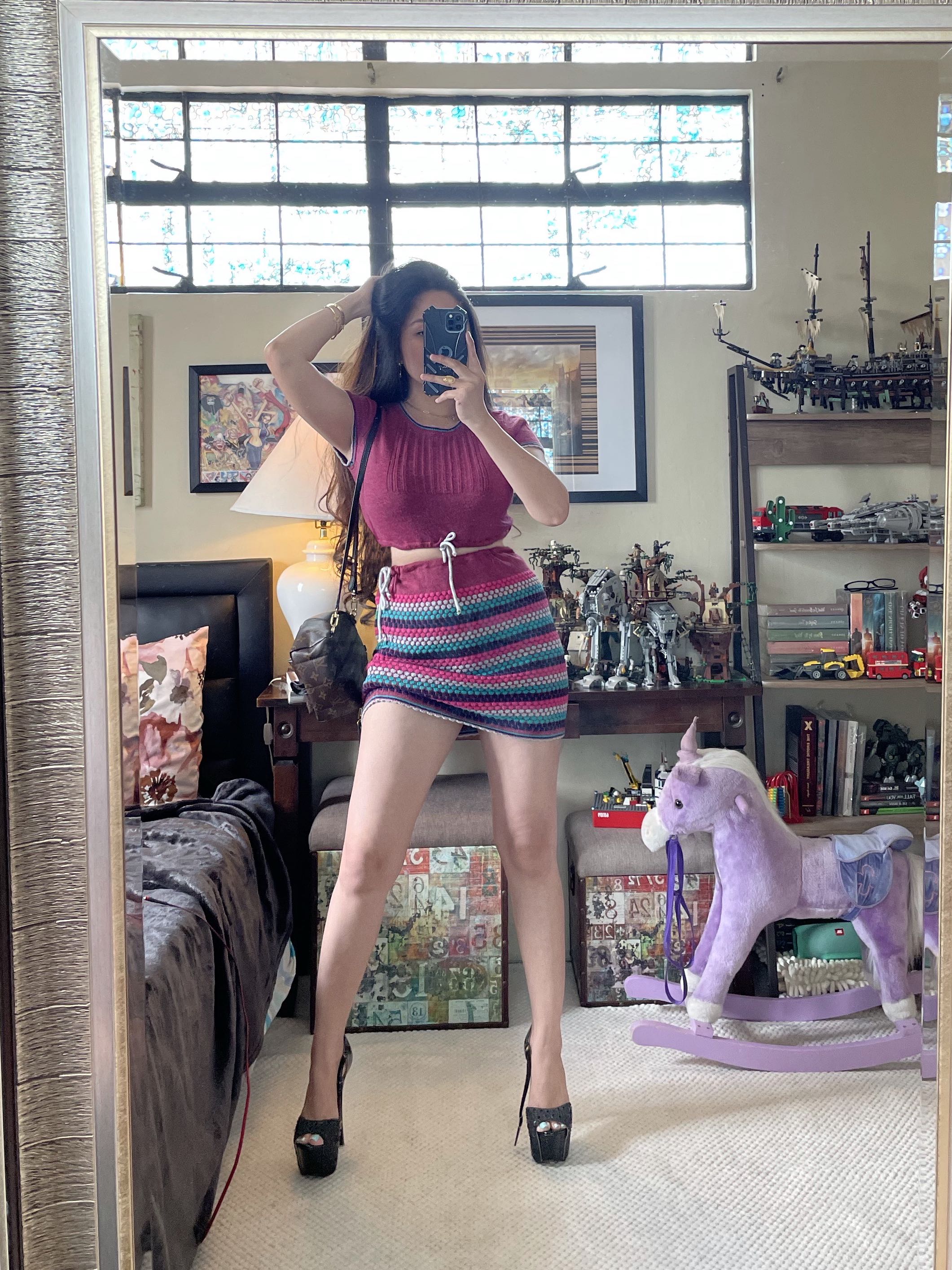 Tommy hilfiger skirt sales and crop top