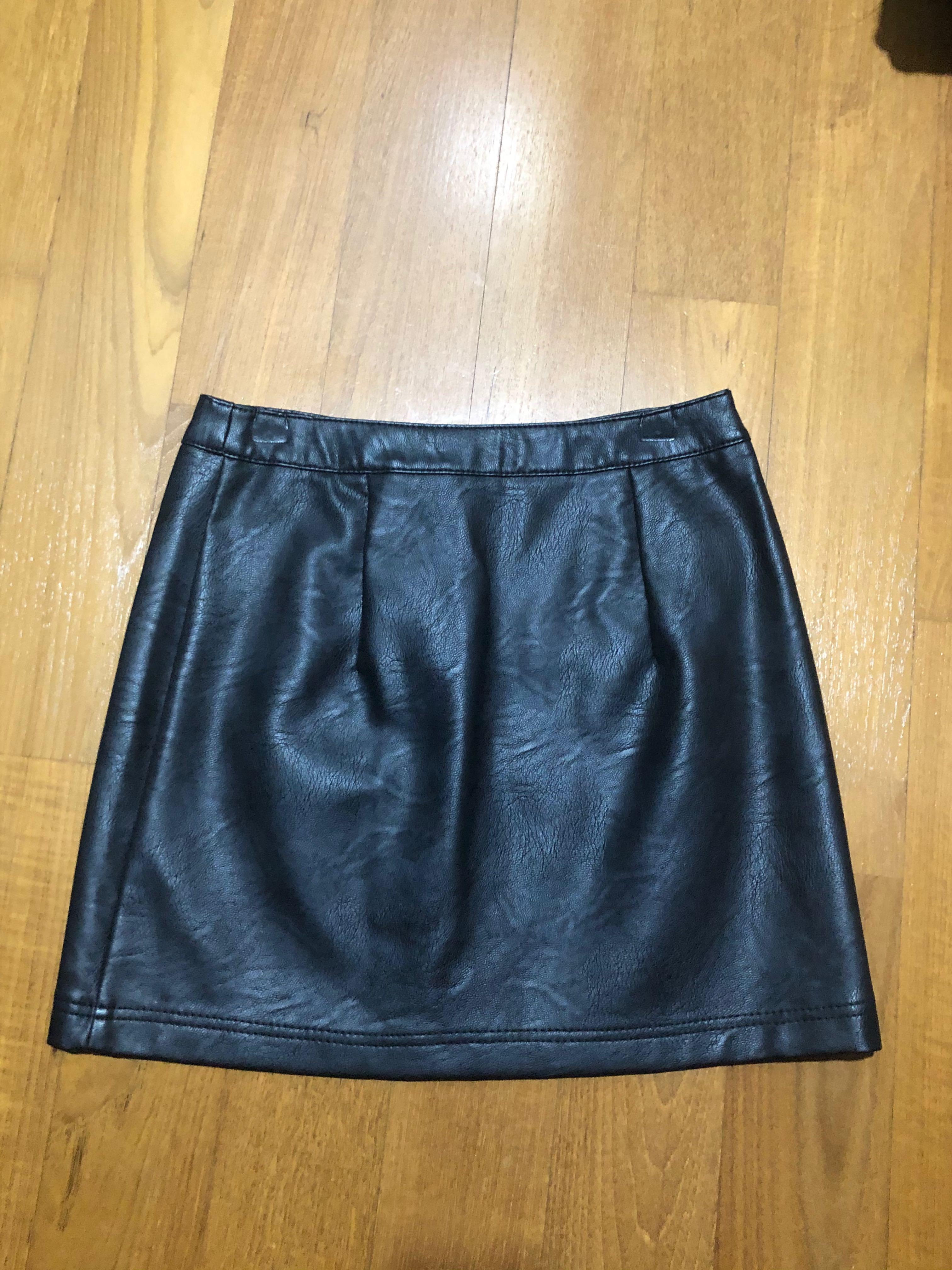 Topshop petite leather skirt cheap