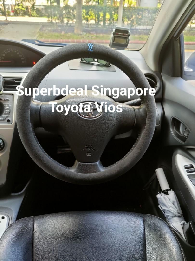 Toyota Vios Alcantara Steering Wheel Cover Authentic Car