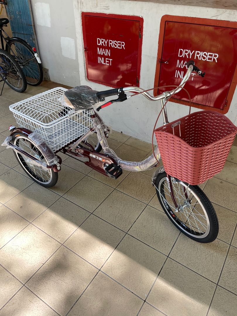 Tricycle online rear basket