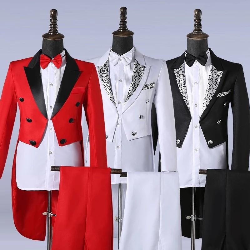 Red black and white tuxedo shop