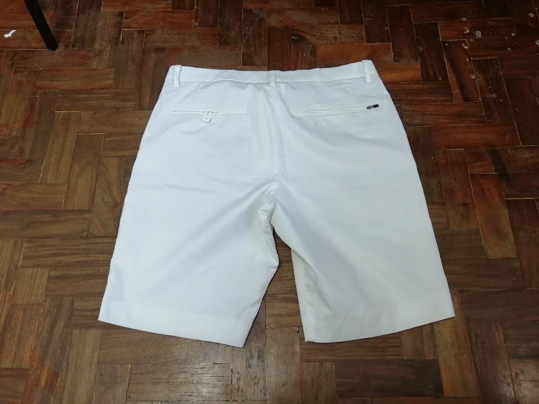 Uniqlo Men s White Shorts Men s Fashion Bottoms Shorts on Carousell