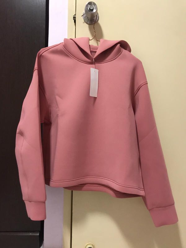 uniqlo pink hoodie Women s Fashion Coats Jackets and Outerwear