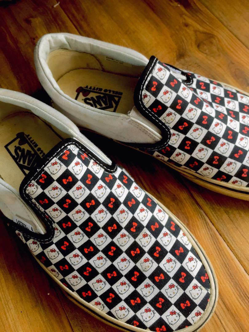 Hello kitty checkered vans shop