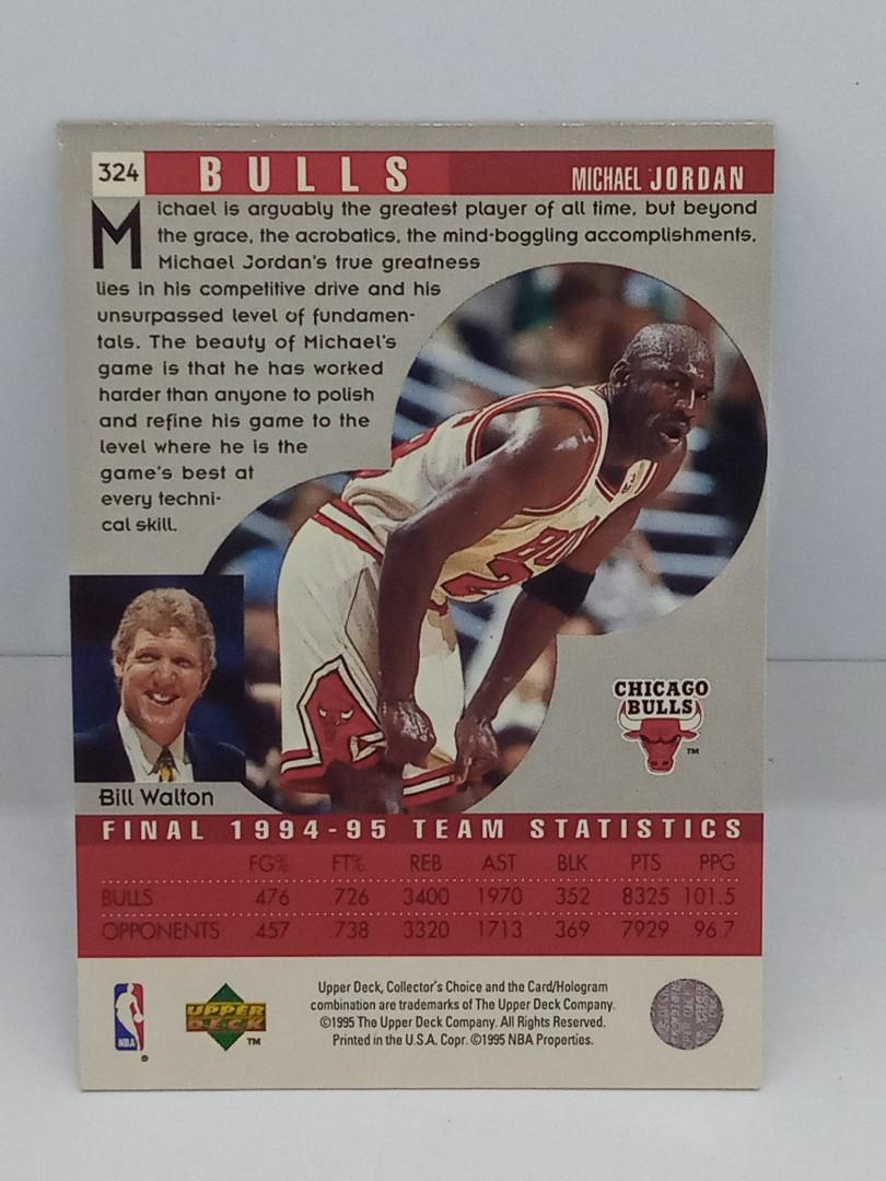Vintage 1995 Upper Deck Michael Jordan Scouting Report NBA Basketball