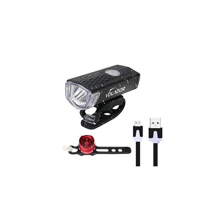 Volador Bike Light USB Rechargeable Mountain Bike Light Cycle Lights LED Bicycle Headlight Lamp 300 Lumens 3 Modes Wide Beam Angle