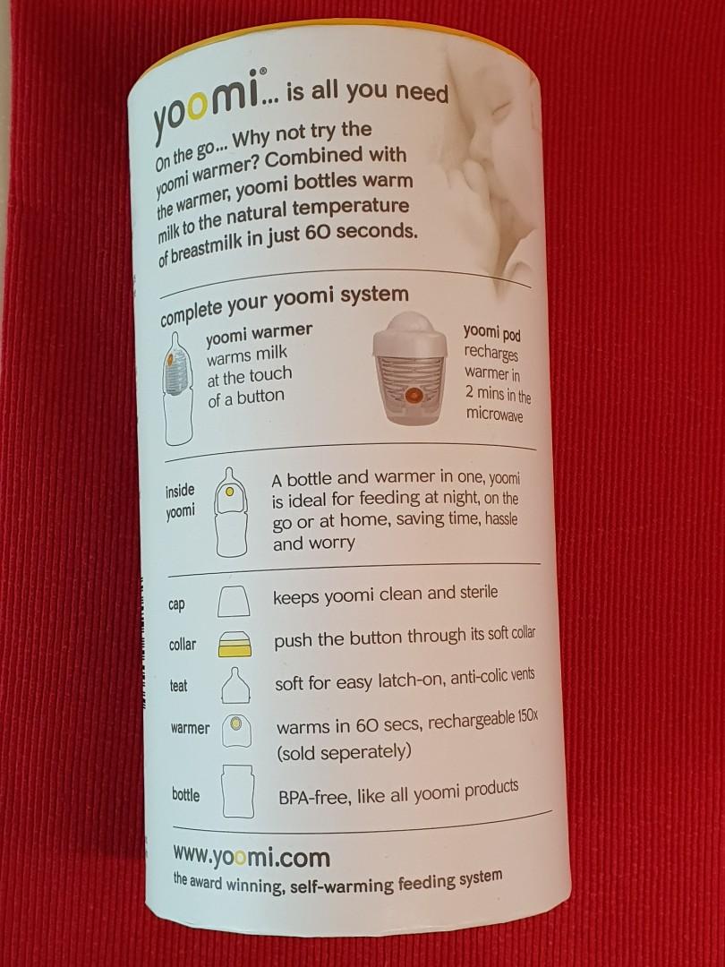 Yoomi selfheating baby milk bottle system., Babies & Kids, Nursing