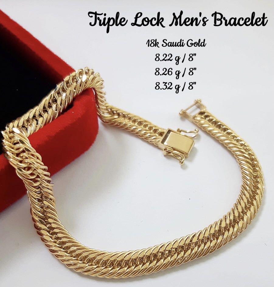 Saudi gold bracelet for men shop