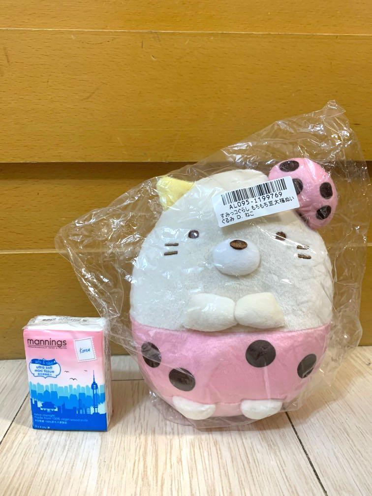 🌟日本直送角落生物大福系列中型公仔(貓貓), 玩具u0026 遊戲類, 毛公仔