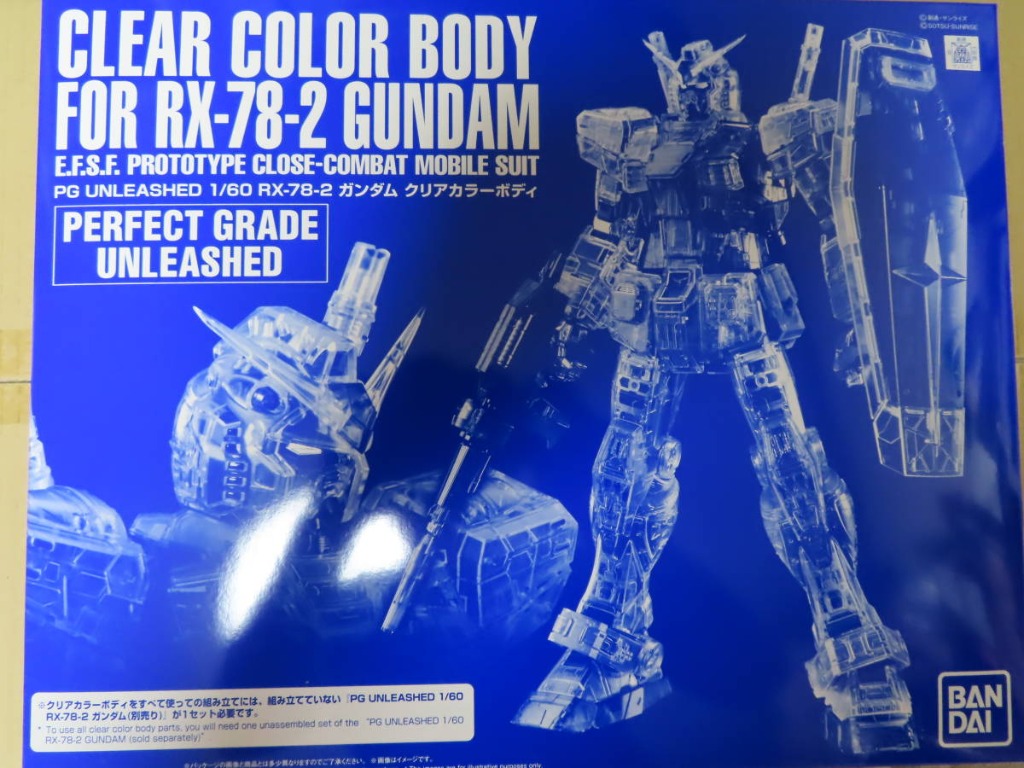 現貨pg Unleashed 1 60 Clear Color Body For Rx 78 2 Gundam 高達透明parts 玩具 遊戲類 玩具 Carousell