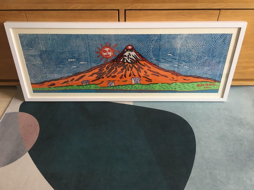 草間彌生yayoi kusama 畫布Frabic 富士山Fuji, 興趣及遊戲, 手作＆自家