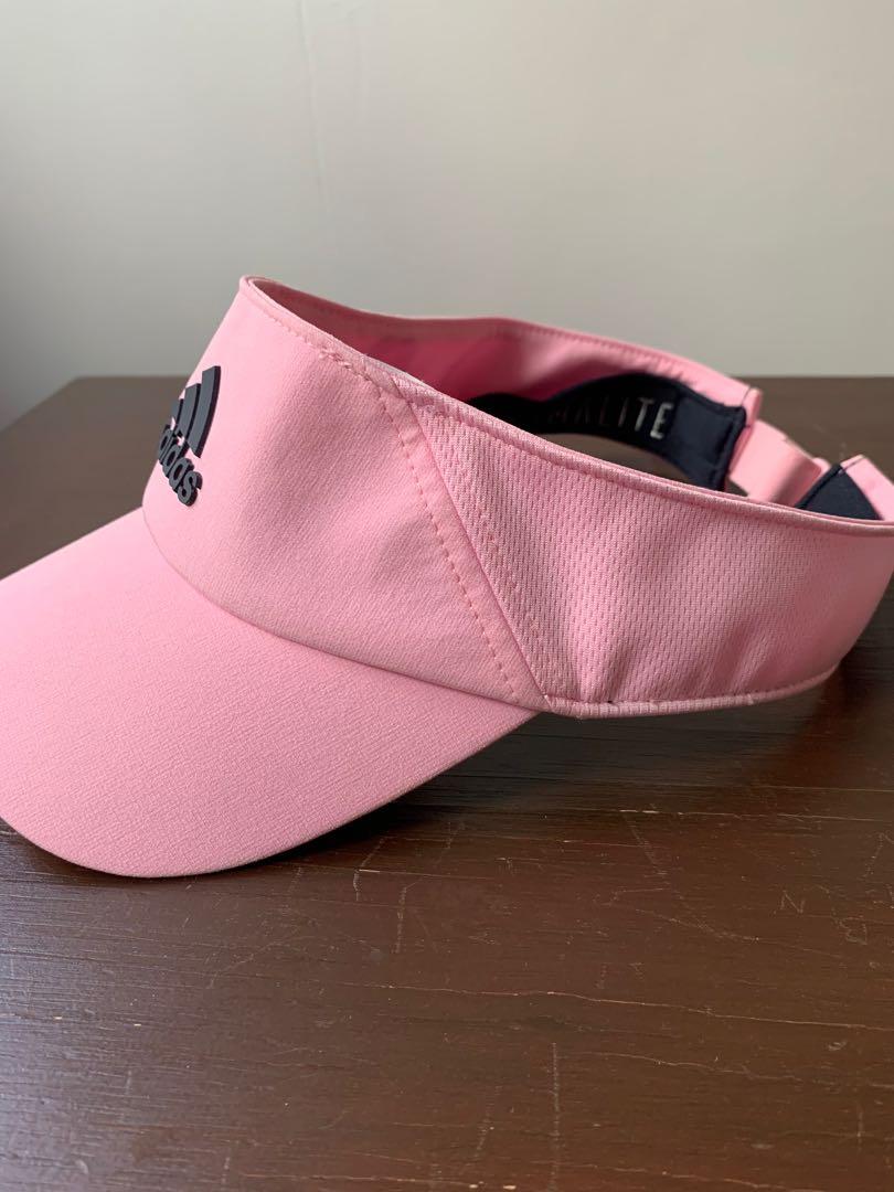 Adidas Pink Climate Visor Tennis/ Golf Visor (Category: Hats & Beanies) located in Quezon City. Submitted by kailynshop (Listing ID 1081493126, Image 2). Description: Adidas Pink Climate Visor Tennis/ Golf Visor Good condition no flaws One Size Fits Most.