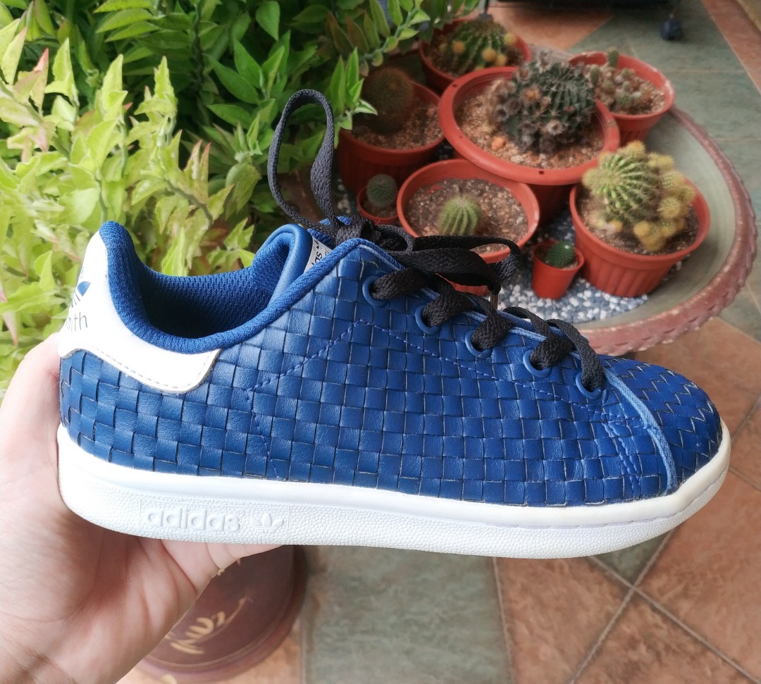stan smith woven blue