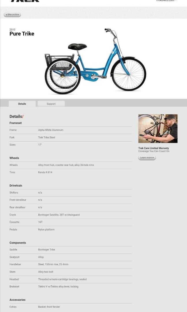 Trek discount pure trike