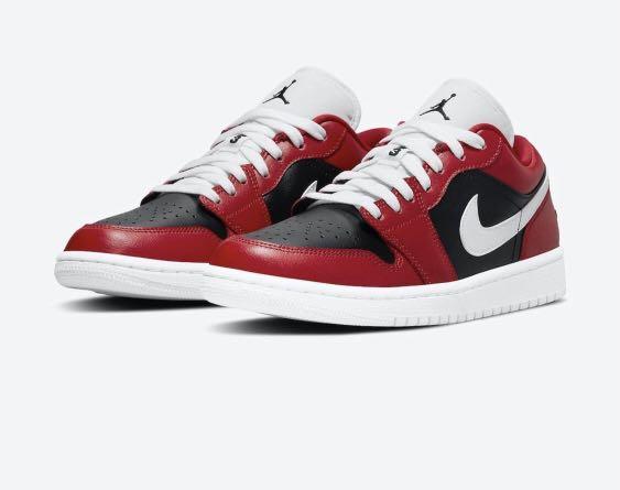 air jordan 1 low Gym red, Women's Fashion, Footwear, Sneakers on Carousell