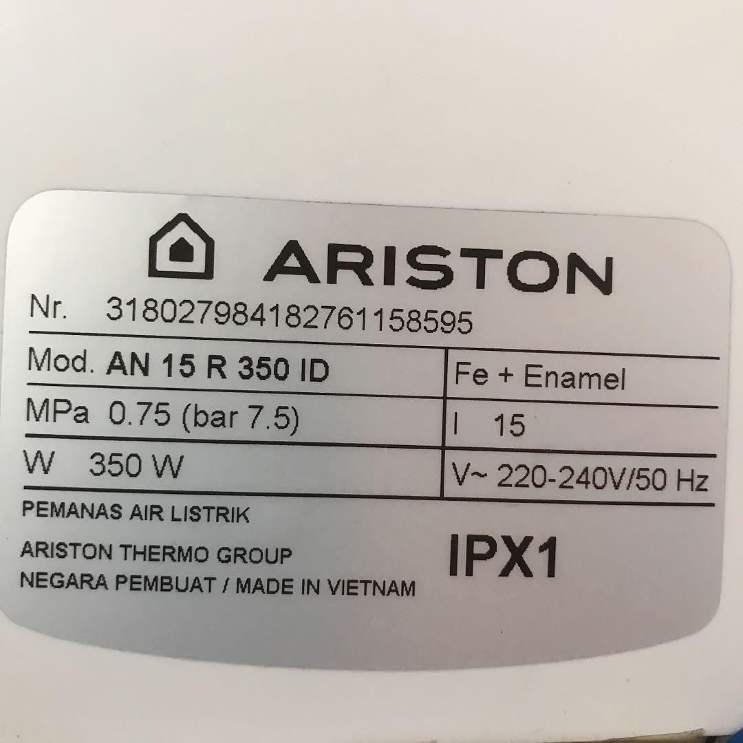 Ariston IPX1 pemanas air listrik/ water heater, Elektronik, Lainnya di