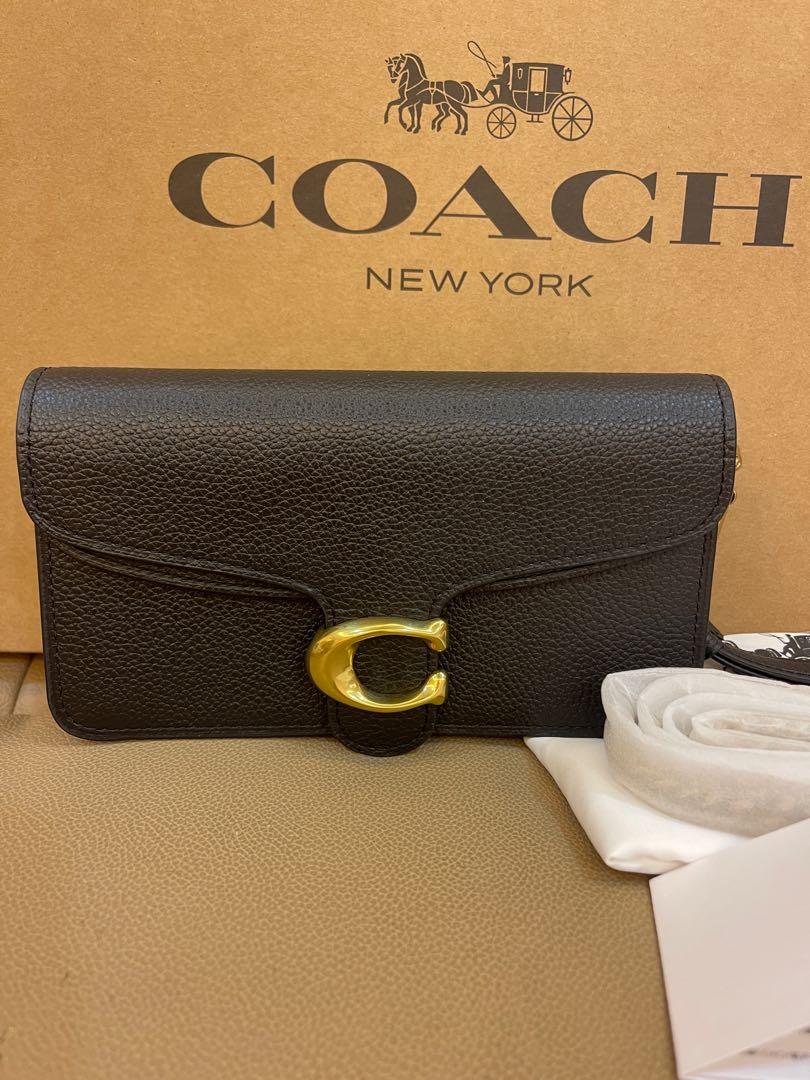 Authentic coach tabby woc sling bag 76197 tabby crossbody phone pouch 76297 black tabby