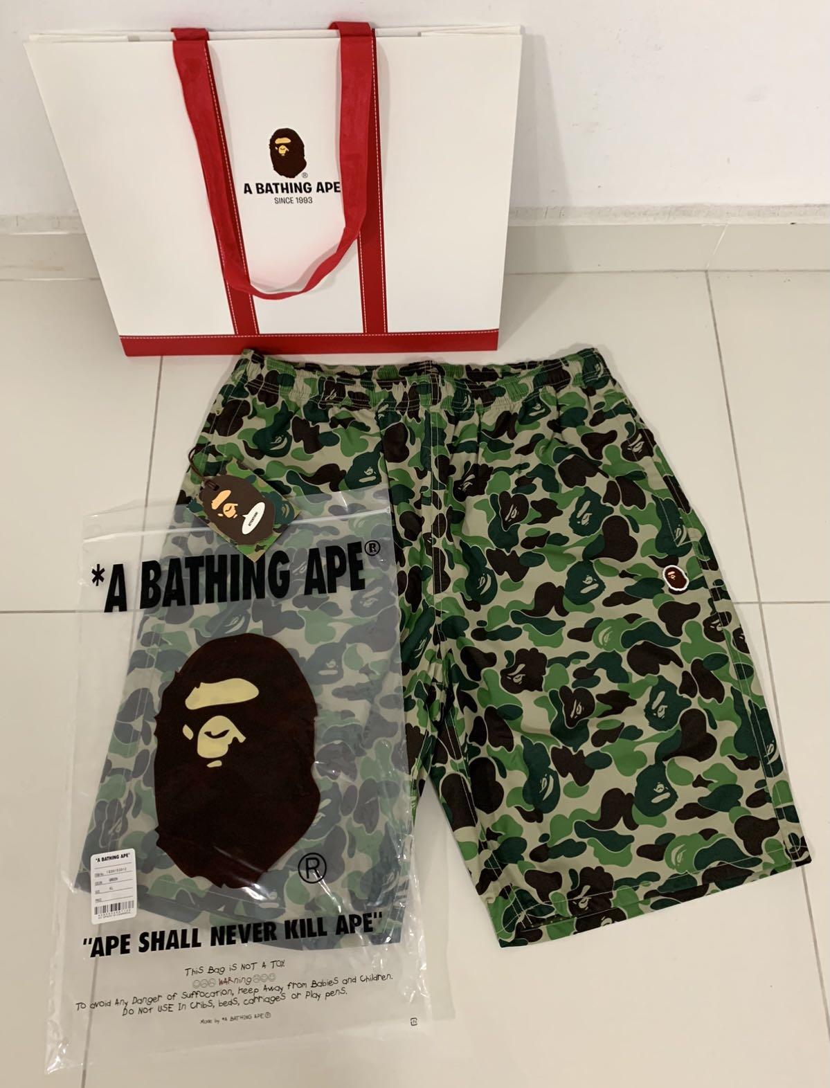 Bape green camo shorts online