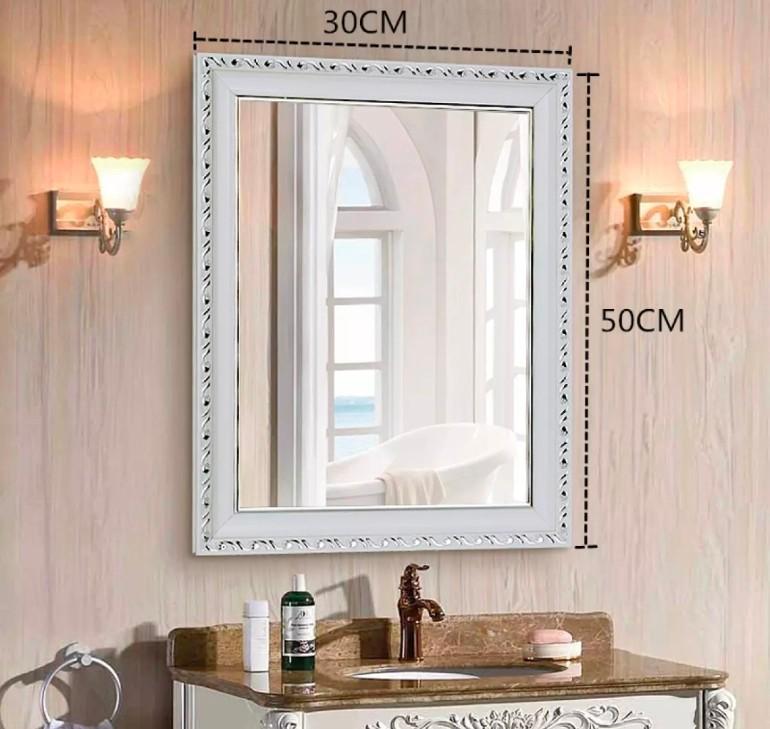 Bathroom Mirror Framed Furniture Home, How To Decorate Bathroom Mirror Frame