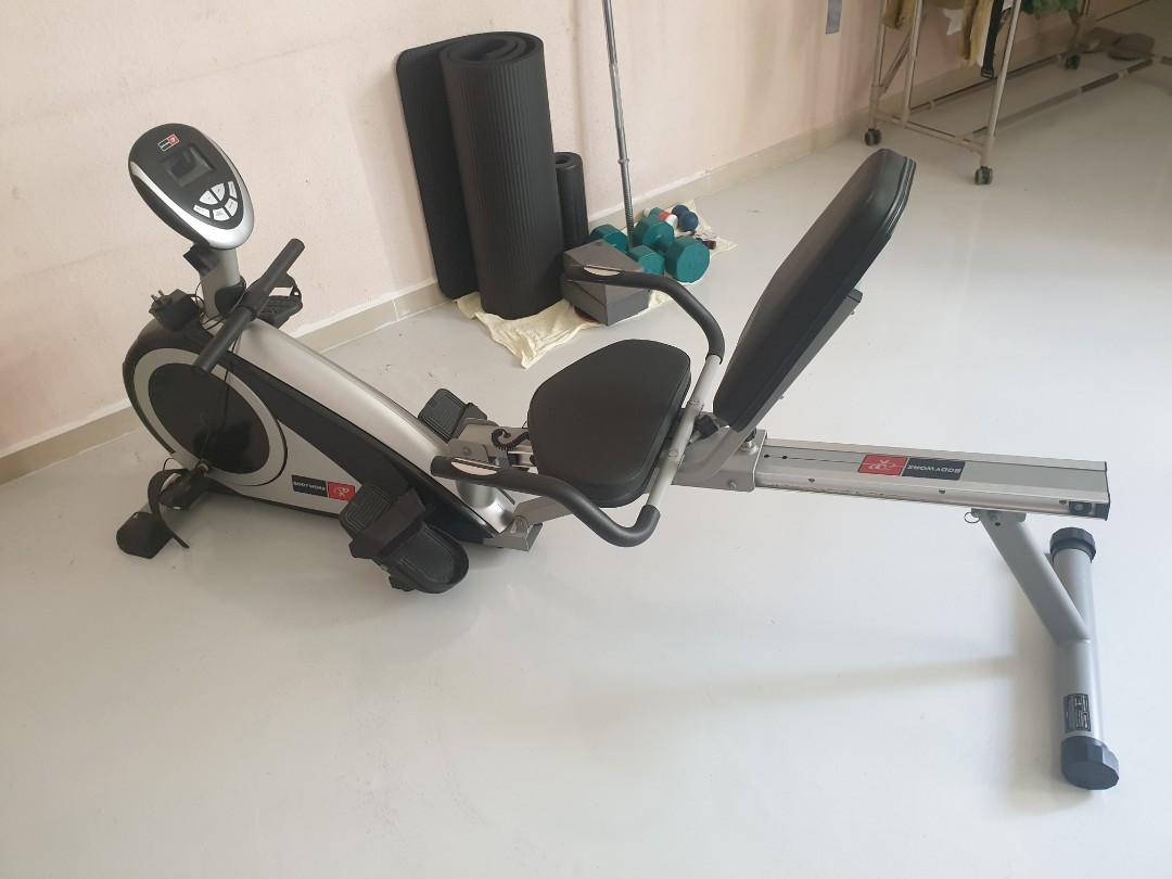 Bodyworx rower recumbent hot sale bike