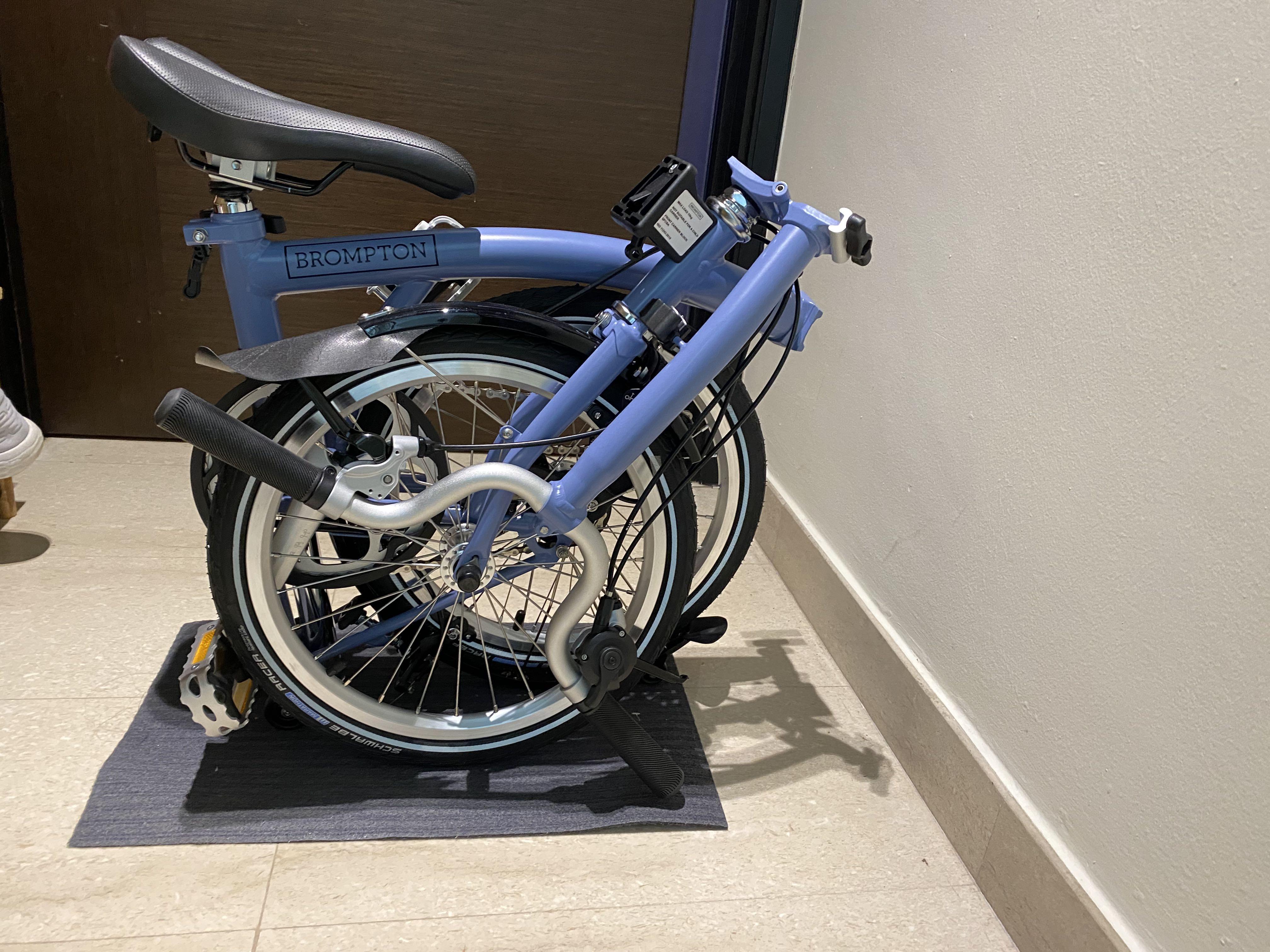 On hold till tmr Brompton M2L Cloud Blue 2021 Color Sports Equipment Bicycles Parts Bicycles on Carousell