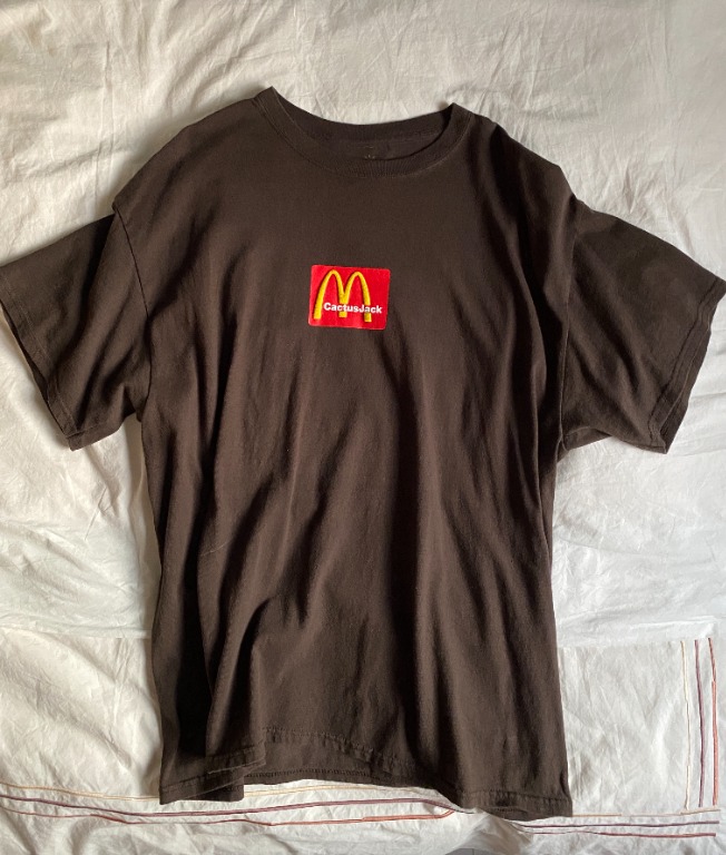 Cactus Jack McDonalds Sesame T Shirt Men s Fashion Tops Sets