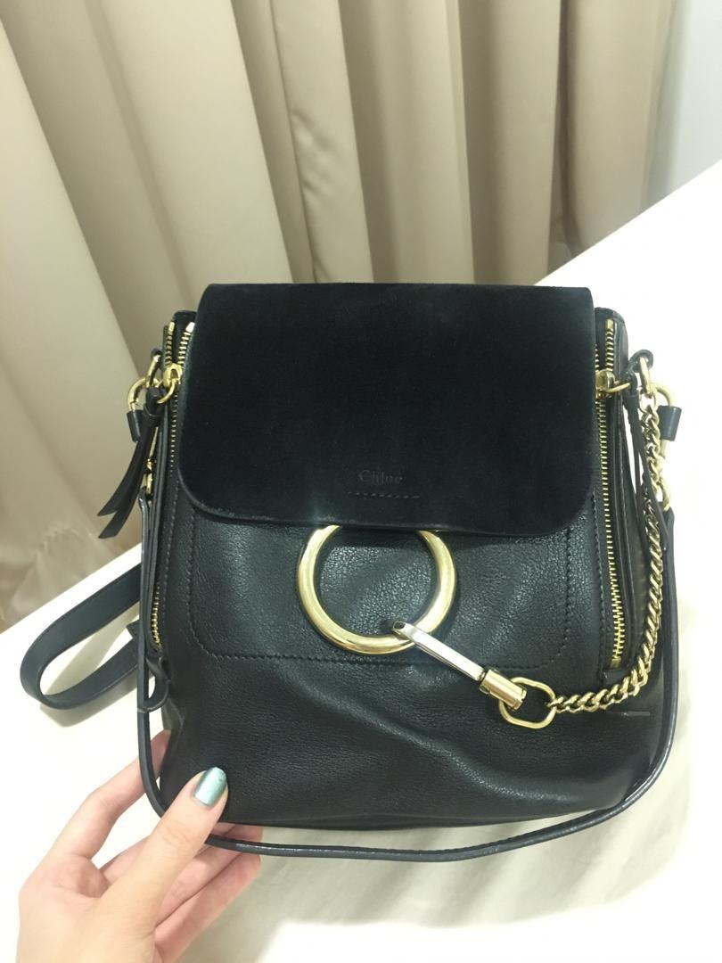 Chloe faye sale black backpack