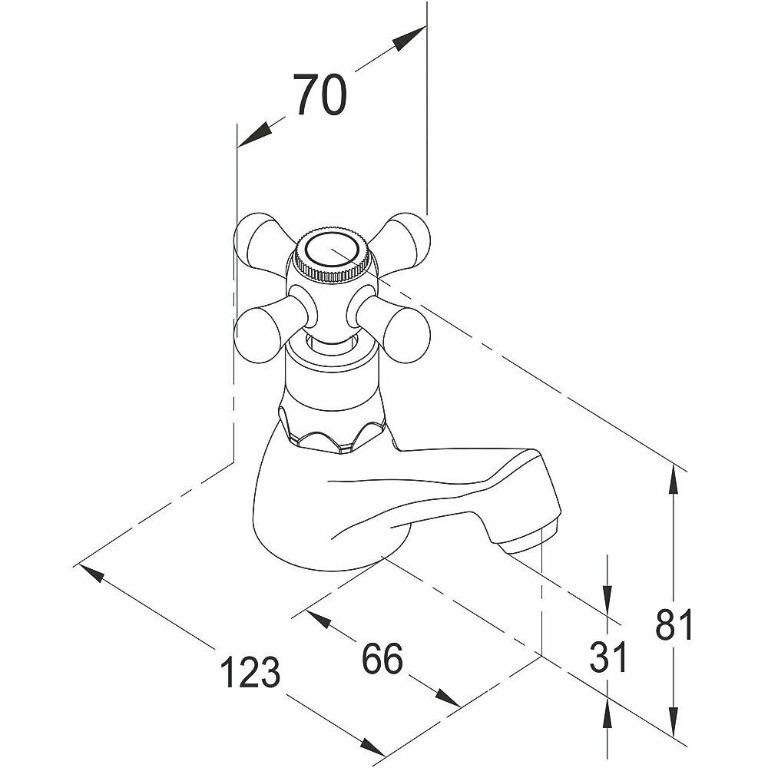 Cooke & Lewis - Keiss Basin Mono Mixer/ Basin/Bath Pillar Taps