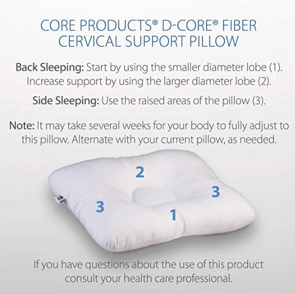 Core Products D-Core Cervical Support Pillow, Extra Firm Standard, Full Size for Back Sleeping (Category: Medical Supplies & Tools) located in Marikina City. Submitted by skowshop (Listing ID 1081572490, Image 3). Description: YOU MAY NEED TO ADJUST: Immediate overuse may increase neck pain. Most users who slowly ease their way into orthopedic correction achieve the best results. Alternate D-Core and current pillow while body adjusts. Shaped cent