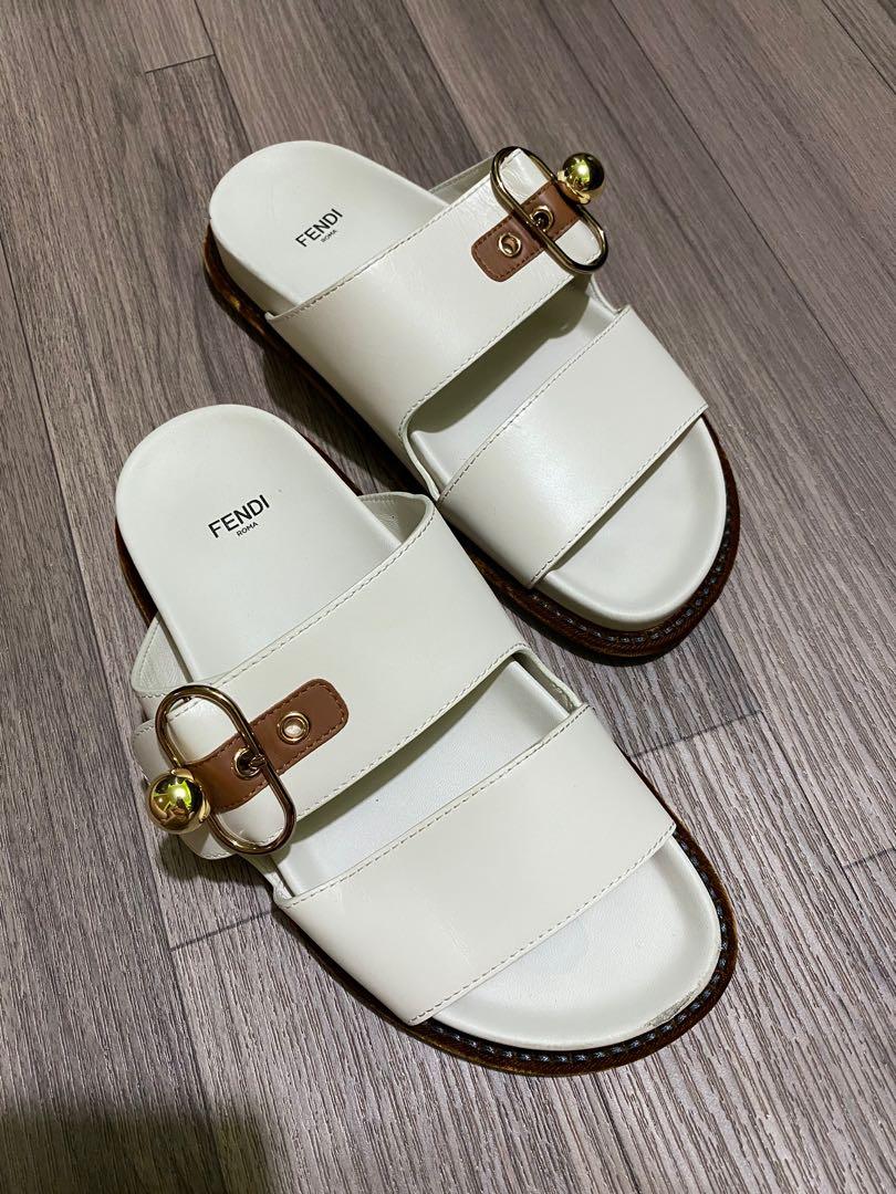 Fendi two strap slides deals