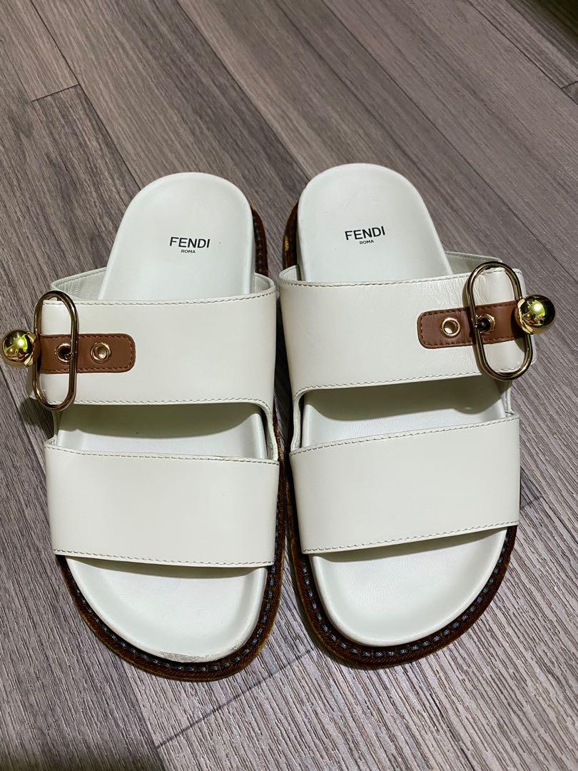 Fendi two hot sale strap slides