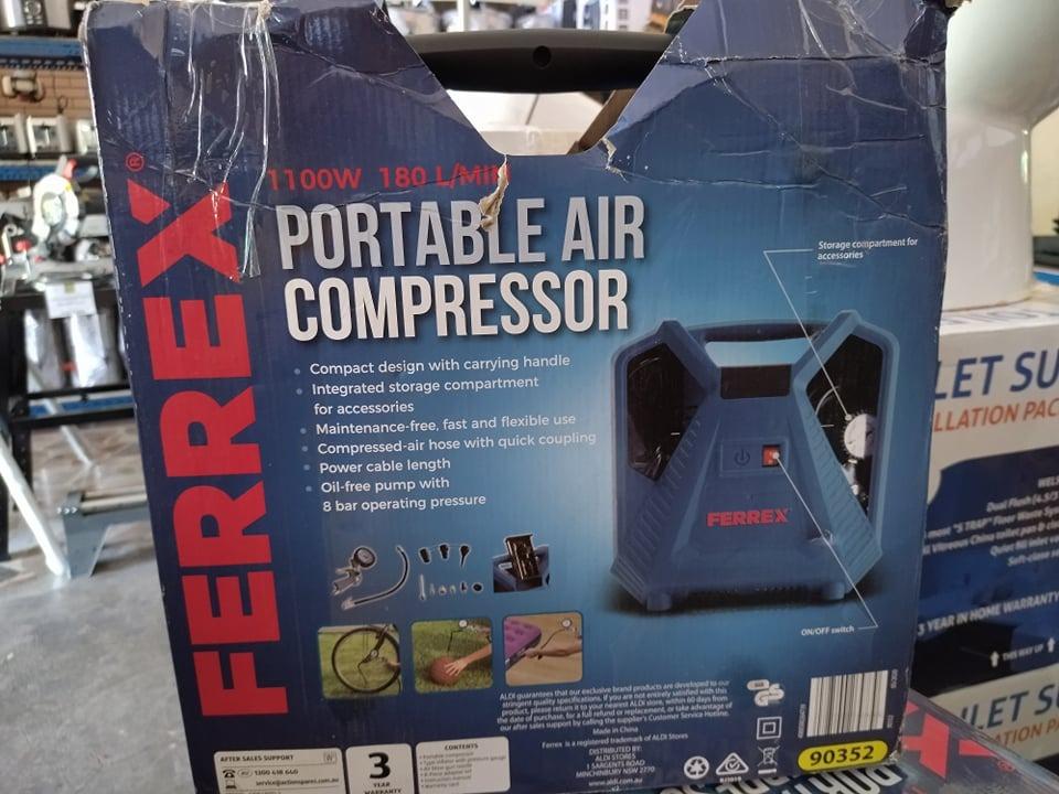 Ferrex Portable Air Compressor, Commercial & Industrial, Construction Tools & Equipment on Carousell