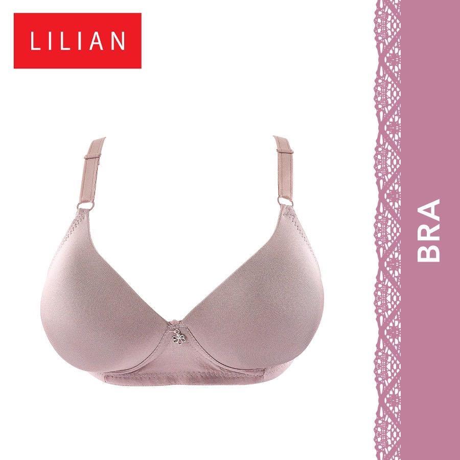 FREE SHIPPING] Lilian Wireless 3/4 Moulded Bra - 34 D Cup Size 75D