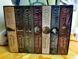 Flash Sale!!! Game of Thrones Original Books with Box Brand New & Sealed (Price is Negotiable)